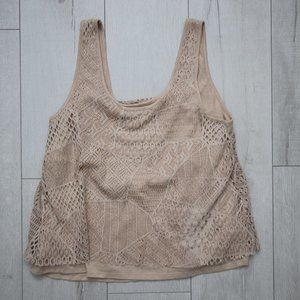 Forever 21 Lace & Cotton Tank